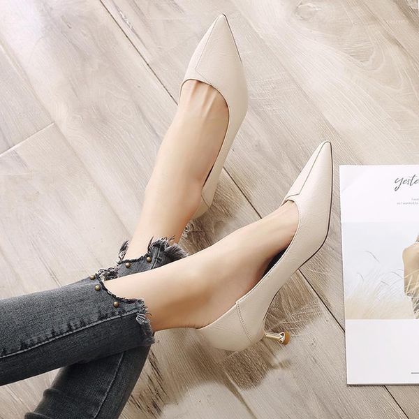 

women's shoes shallow mouth retro single shoes concise comfort pumps fashion professional work thin heels high heels1, Black