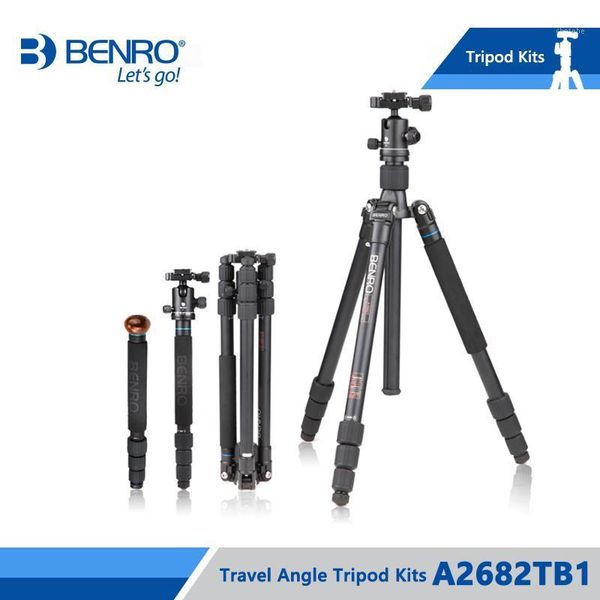 

tripods benro a2682tb1 tripod aluminum kit monopod for camera with b1 ball head carrying bag max loading 12kg dhl 1