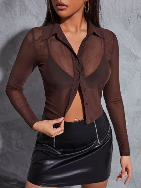 

button through crop without bra z0ns#, White