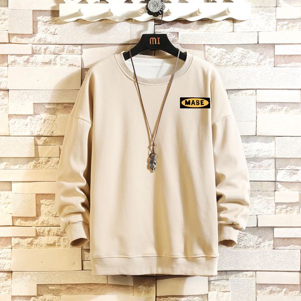 

2021 new japan casual o-neck black white hoodies sweatshirt men's thick fleece style hip hop high streetwear clothing r33u