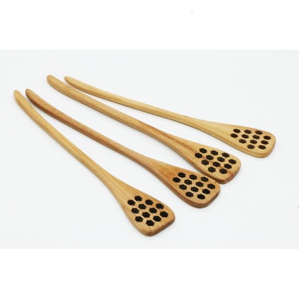 

spoons cute wood creative carving stirring honeycomb carved honey dipper kitchen tool flatware accessory