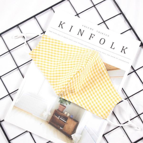 

factory small plaid face masks 7 colors breathable protective mouth mask washable reusable plaid designer face masks cca12431 200pcs