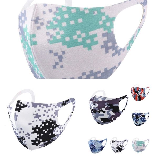 

dust factoryia3oprinted camouflage face cotton anti camo mask washable breathable protective mouth cover masks