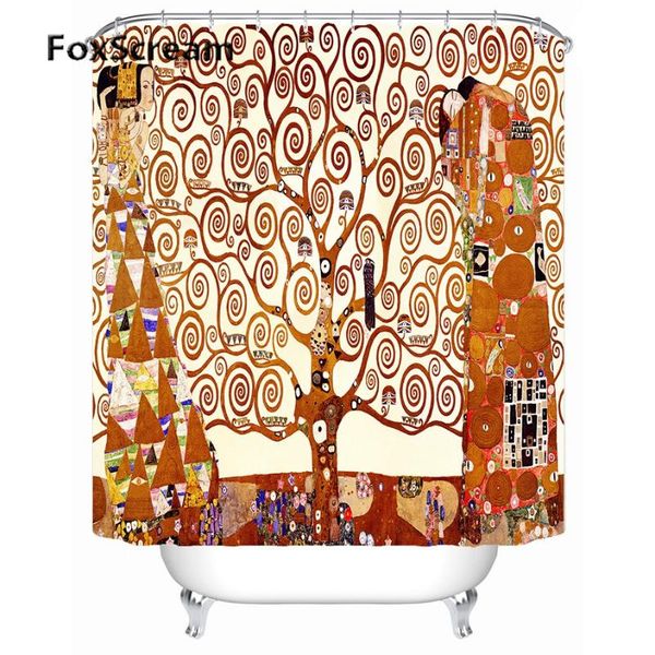

shower curtains gustav klimt curtain bath for bathroom waterproof big frabic