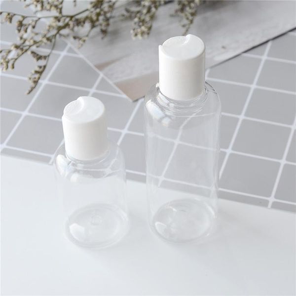 

storage bottles & jars 1pc empty pressed spray bottle cosmetic container with cream pump skin care travel lotion 50/100ml