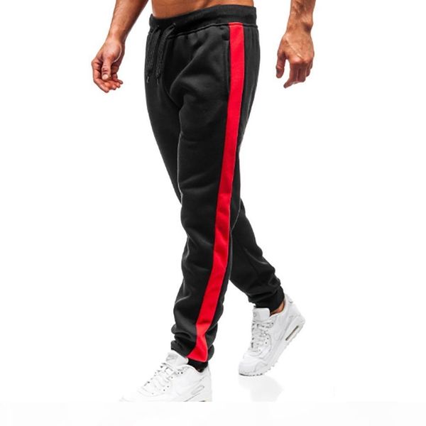 

mens designer pants sports cargo pants for men splicing casual printed pant s sweatpants joggers clothes, Black