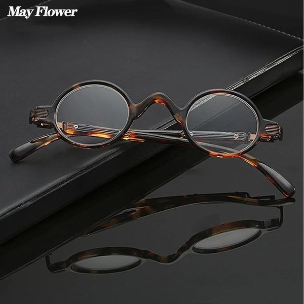 

sunglasses may flower retro small round frame reading glasses ultralight special presbyopic eyewear eywear for men&women+3.5+4, White;black