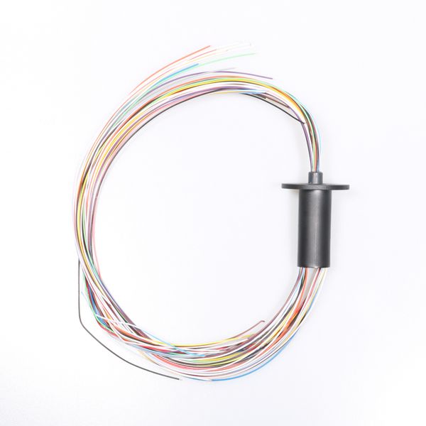 1PC 2A 24CH Mini Slip Ring Dia. Connettore conduttivo di confluenza da 15,5 mm Cappuccio per cappello in miniatura Giunto contattore rotante a 360 gradi