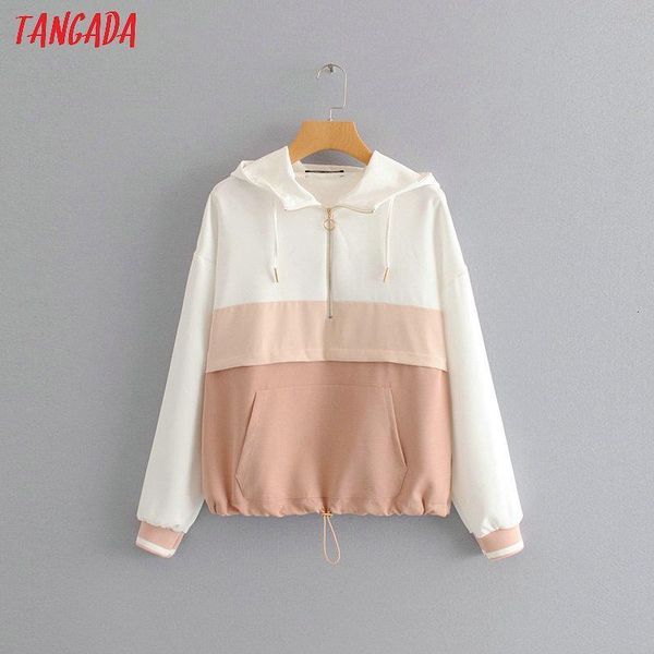 

women elegant patchwork hooded jacket coat windbreaker long sleeve oversized jackets outwear fashion chic hy227, Black;brown