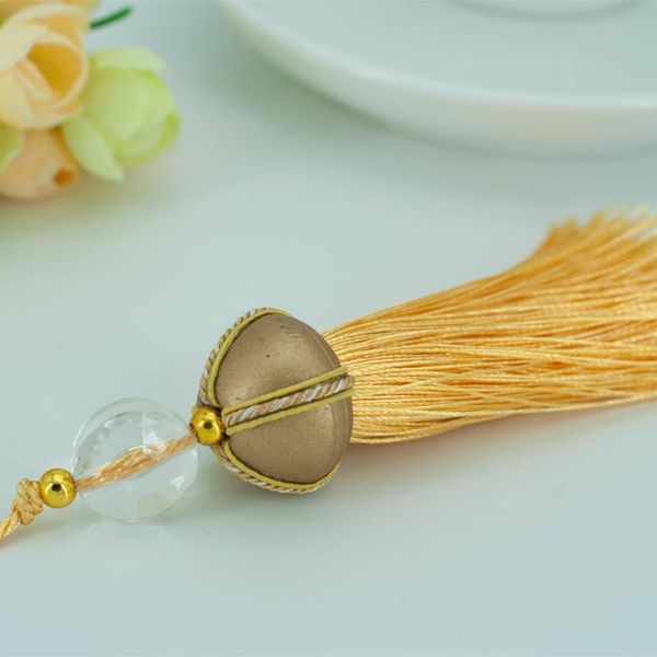

wholesale 12pcs lot 10cm tassel with hanging rope silk sewing tassels trim decorative key tassel for curtains home decoration h qylmjq