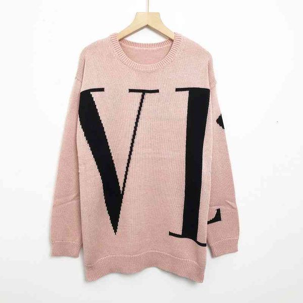 

women's sweaters spring 830 autumn brand same style long sleeve crew neck pullover black pink luxury womens clothes niu oxbz, White;black