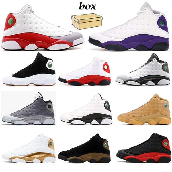 

with box 13 13s jumpman fashion basketball shoes men melo class of 2002 defining moments hyper royal mens trainers sports sneakers 40-47