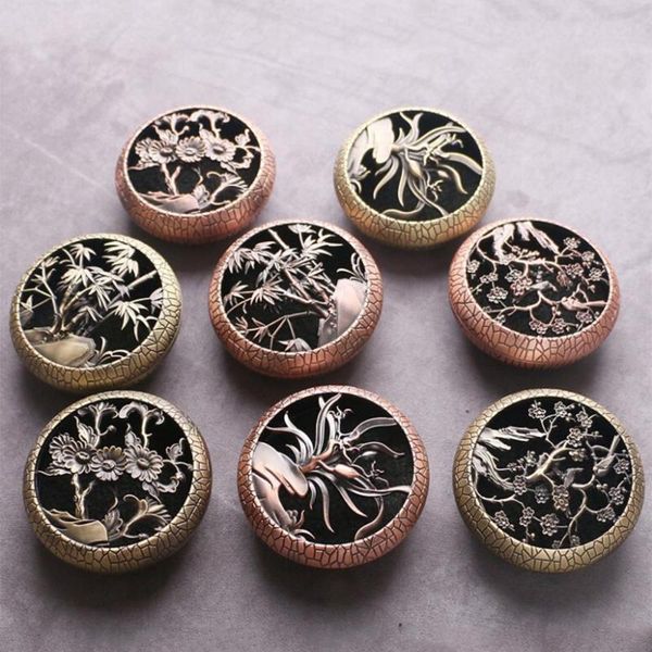 

vintage zinc alloy incense burner holder hollow incense crafts home office decoration furnace gift
