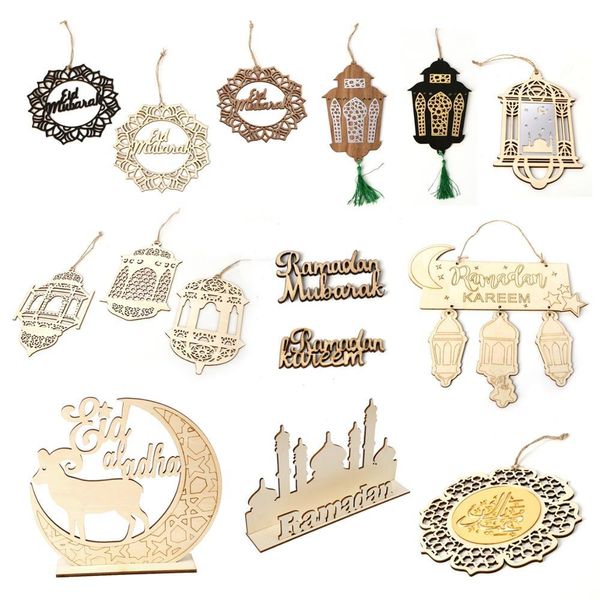 

fengrise wooden eid mubarak ramadan decoration for food ramadan and eid decor diy muslim islam hanging pendants iftar gifts deco wmtcbq