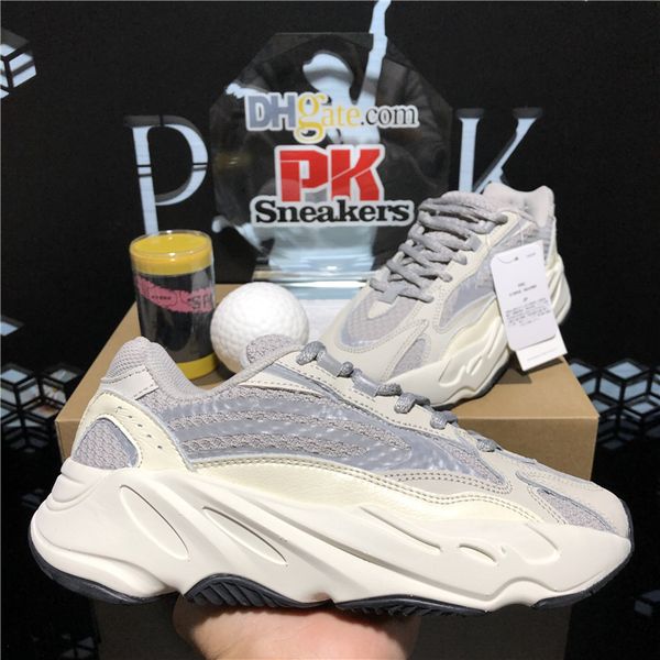 

2021 Top Quality Wave Runner Men Women Running Shoes Blush Desert Rat Salt 700V2 White Black TrainersSneaker Athletic Sport Trainer Sneaker With Box