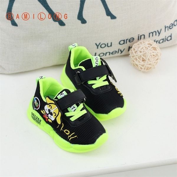 

bamilong fashion casual kids shoes new spring/autumn children breathable mesh shoes toddler boys girls sneakers y192 201113, Black;grey