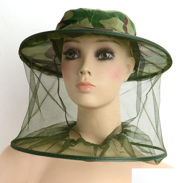 

mosquito bug insect bee resistance sun net mesh head face protectors hat cap cover for men women outdoor fishing hunting camping zldes