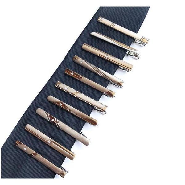 

fashion men tie clip silver tone metal clamp jewelry for business man suit necktie tie clip wedding party accessories rtlwx