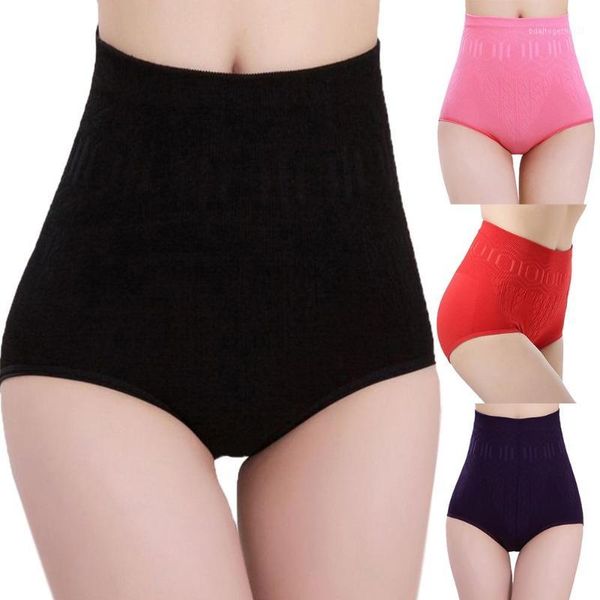 

women's panties tummy control corset briefs magic body shapewear lady underwear women shapers solid color seamless high waist shapewear, Black;pink