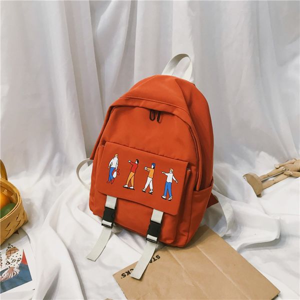 

small backpack women 2020 brand new fashion college style female students school bags cartoon print backpacks for teenage girls c0125