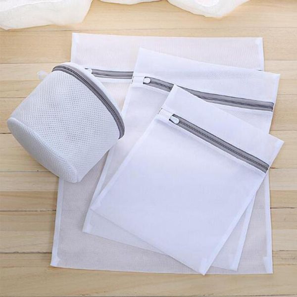 

zipped mesh laundry bag clothes underwear bra socks lingerie wash bag for washing machine clothes washing