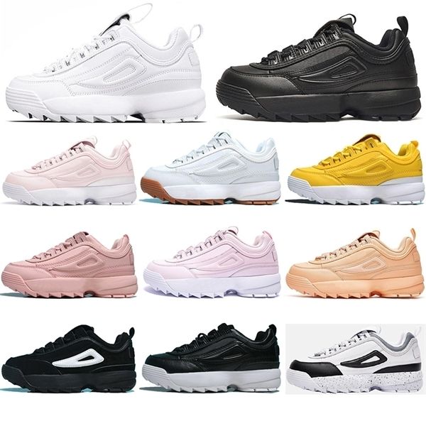 

2021 classic women men fashion platform running shoes soft version fl triple white yellow pink woman sports mens trainers sneakers 35-45