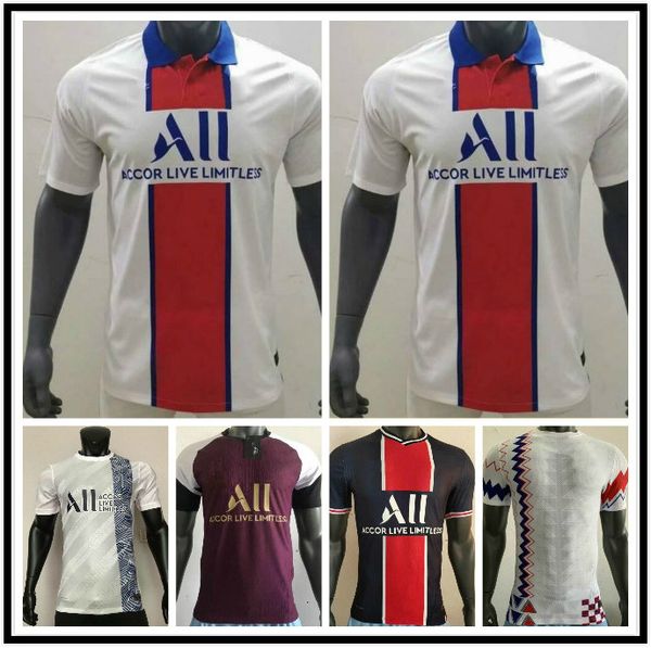 

player version 20 21 soccer jersey mbappe icardi verratti 2020 2021 marquinhos kimpembe di maria kean football jersey soccer shirt, Black;yellow