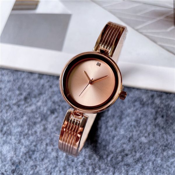 

2023 new three stitches luxury womens watches quartz watch luxury brand clock steel strap women fashion accessories simple style mystery, Slivery;brown