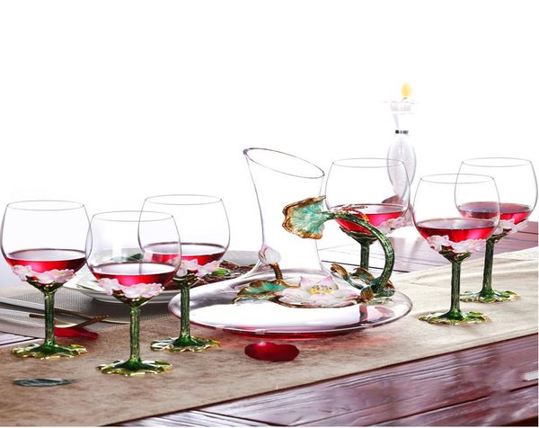

enamelled wine glass wels free crystal cups champagne greates cups wedding подарочная вечеринка partware enameld wine bbymxf