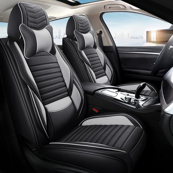 

splicing leather car seat covers for kia k2 k3 k3s k4 k5 kx3 kx5 kx7 vq sorento sportage optima four seasons universal cover