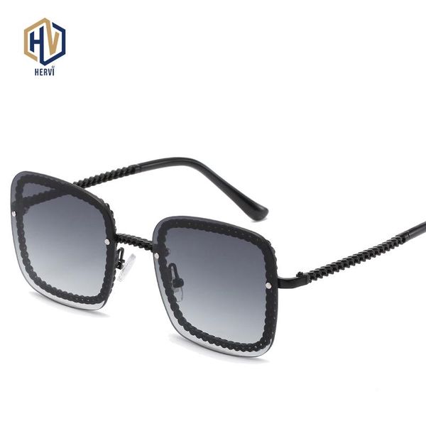 

sunglasses metal chain square woman women classic vintage colorful mercury ocean film fashion mirror sun glasses, White;black