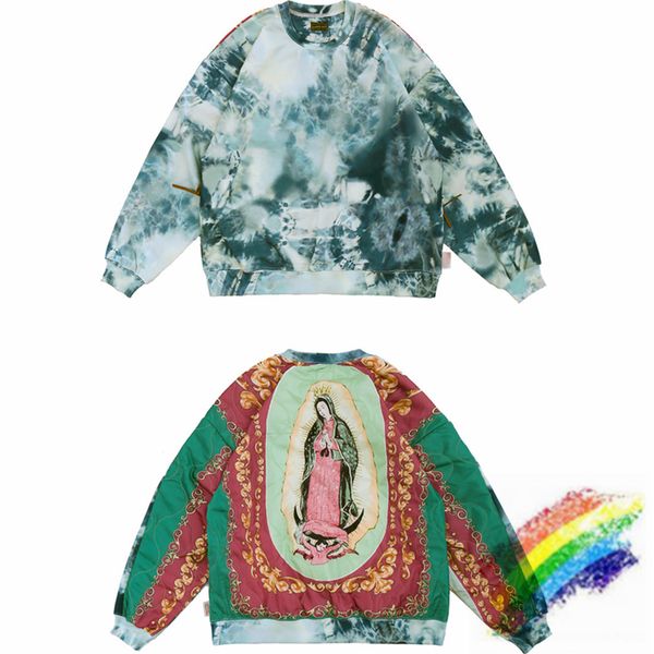 

tie-окрашенных толстовки мужчины женщины 1 высокое качество vintage crewneck пуловеры hoodie в наличии, Black