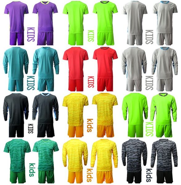 

goalkeeper gk children nashville sc youth 30 elliot panicco long sleeve jersey set goalie 1 joe willis kids football shirt kits uniform, Black