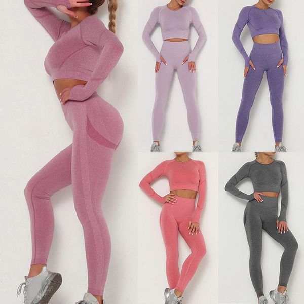 

crop gym set seamless women yoga workout set fintess clothing push up leggings sport wear women suits tracksuit, White;red