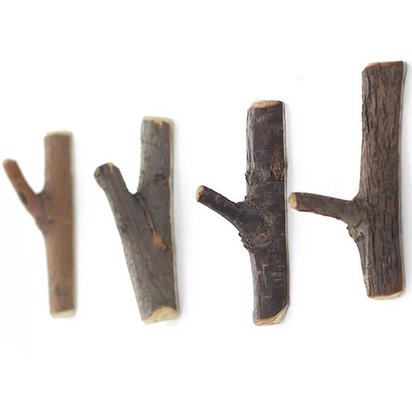 

hooks & rails 4 pieces tree branch hook bathroom storage key clothes hats towels hanger wall hanging rack coat