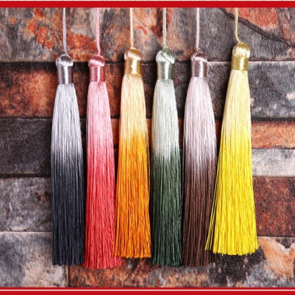 

5pcs fashion gradual large tassel diy pendant jewelry curtain garments decorative accessories car key bag pendant craft tassels h qylqtn