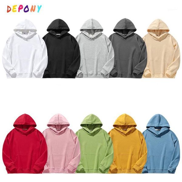 

2020 depony autumn hoodies loose set women cotton sweatshirt women hoodies aesthetic oversized1, Black