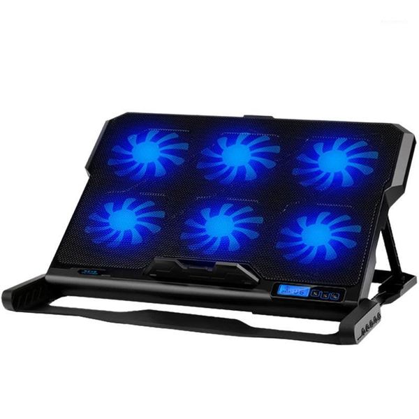 

lapcooling pad lapcooler six cooling fan and 2 usb ports pad notebook stand for 13-16 inch for1