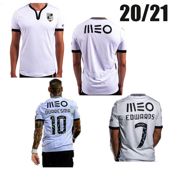 

10 quaresma 2020 2021 vitória guimarães sc soccer jerseys 20 21 vitoria guimaraes 10 quaresma home white football shirt men, Black