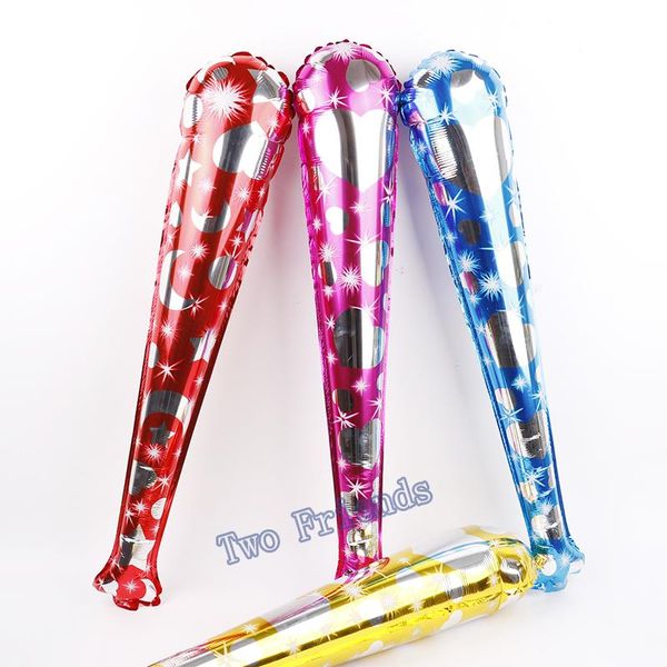 

100 шт. вечеринка аплодисменты фольги воздушные шары боевые игры руки ручной баллон бейсбол формы глобаческих шумопопукторов длинный колокол