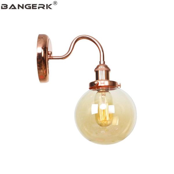 

wall lamp industrial wind edison sconce lights loft decor modern led light iron glass bedside home lighting fixtures