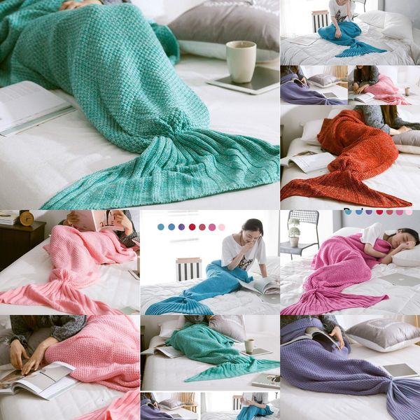 

mermaid sofa knit blanket quilt rug cocoon sleeping sack tail blankets 5 nadtb