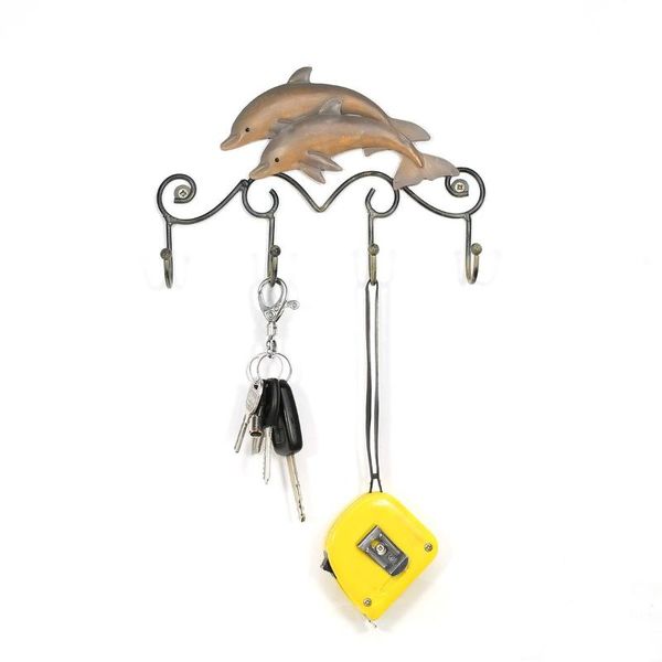 

tooarts vintage dolphin wall hooks for key clothes towel hanger rack wall mounted hook holder for bathroom decoration