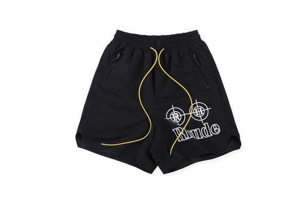 

rhude x patron of the new york limited sight pill drawstring shorts, Black