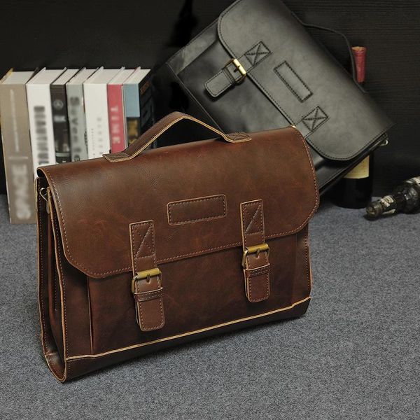 

new mens genuine brand bag designer 2016 leather handbag briefcases shoulder bag messenger fashion luxury men business casual mukk g3lsk