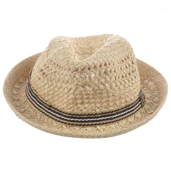 

summer women sun hats sweet tassel balls men straw hats girls vintage beach panama jazz beige s1, Blue;gray
