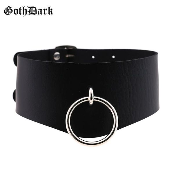 

chokers goth dark iron metal choker women necklace gothic punk grunge streetwear harajuku necklaces buckle leather fashion collars 2021, Golden;silver