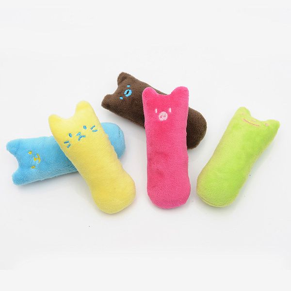 

factory priceteeth grinding catnip toys funny interactive plush pet kitten chewing toy claws thumb bite cat mint for cat
