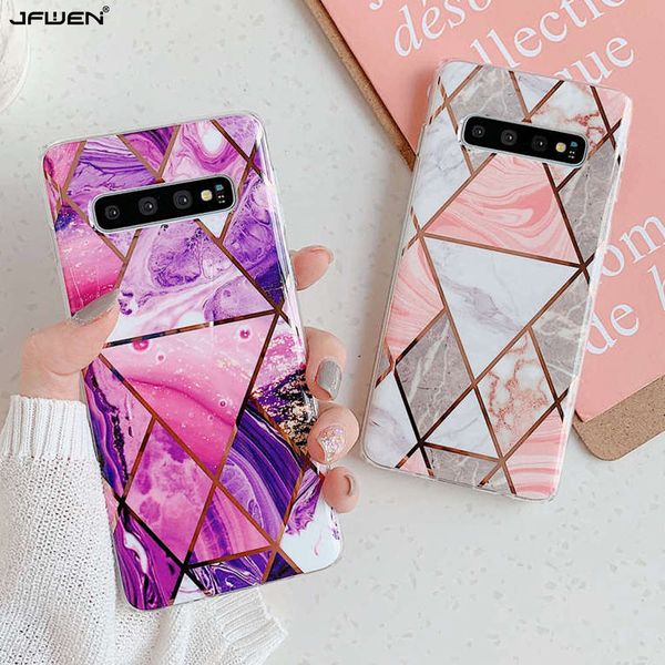 

plating мраморный телефон для samsung galaxy s20 fe примечание 10 20 ультра s10 s9 s8 plus s10e case case silicone soft tpu оболочкой задняя