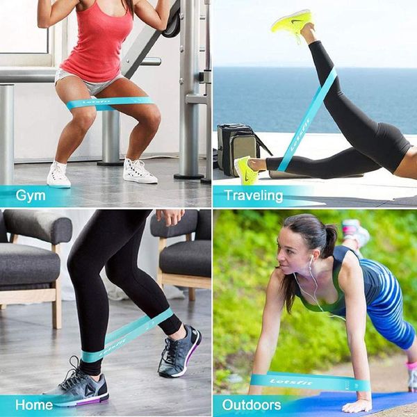 

multifunctional design gradient blue elastic band squat hip pull band yoga fitness female equipment resistance band male strength training b